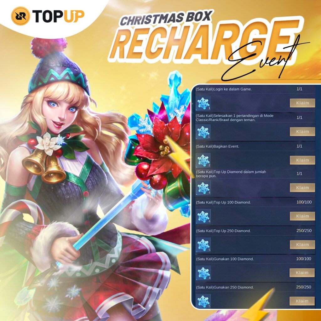 Event Recharge Christmas Surprise Box Mobile Legends 2023