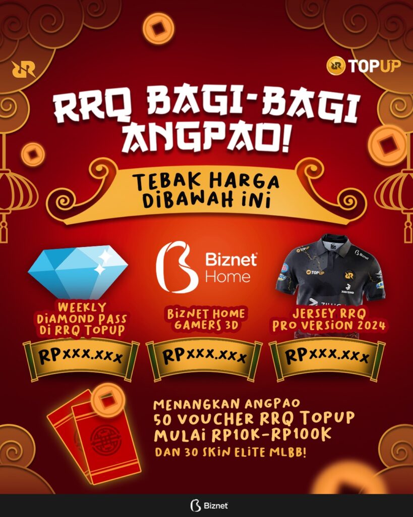 RRQ Topup Hoki Bagi-Bagi Angpao