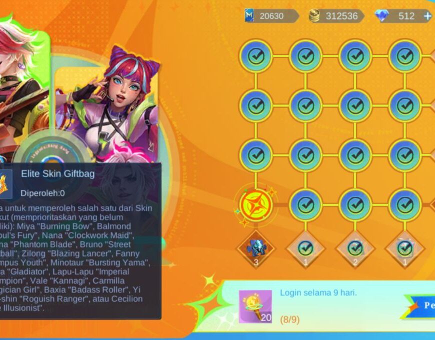 Skin Elite Gratis dari Bingo ALLSTAR