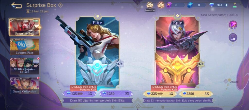 Event Surprise Box Resale MLBB