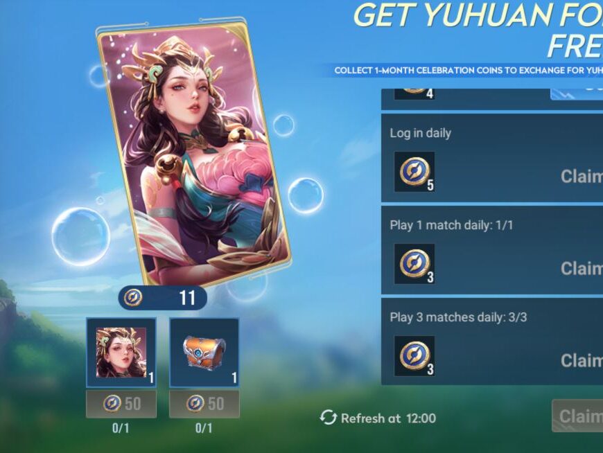 Cara Mendapatkan Hero Yuhuan Gratis