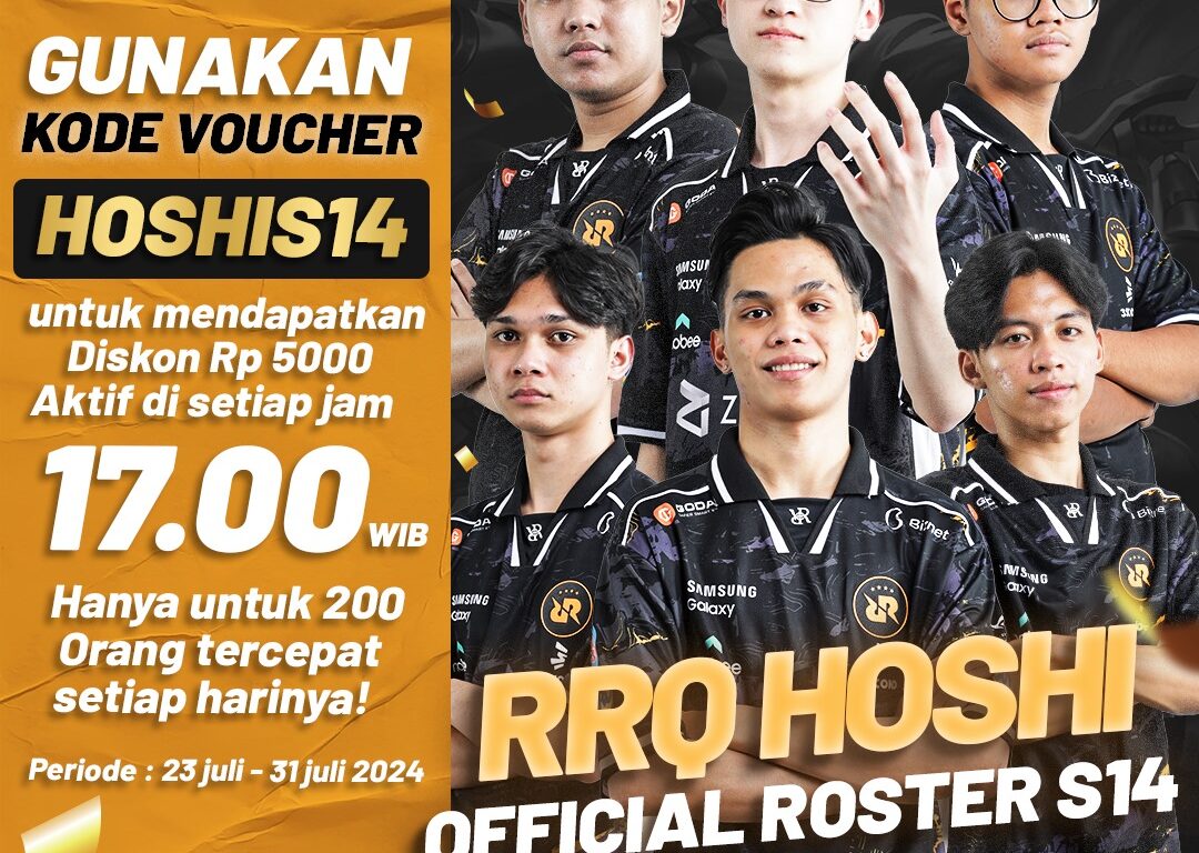 Kode Voucher HOSHIS14 RRQ TopUp