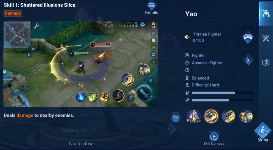 Skill Hero Yao Honor of Kings Global