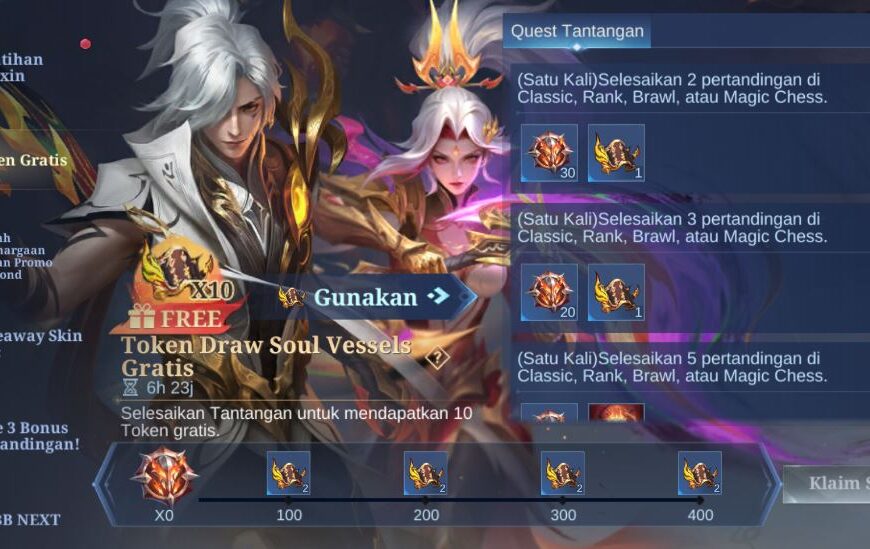 token draw Soul Vessels Mobile Legends Gratis