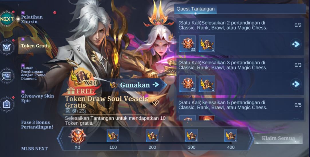 token draw Soul Vessels Mobile Legends Gratis