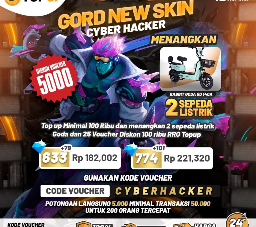 Diskon Skin Gord Cyber Hacker MLBB