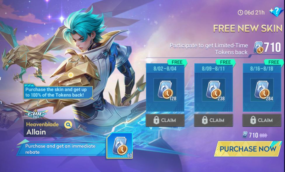 Event Cashback Skin EWC Allain Heavenblade