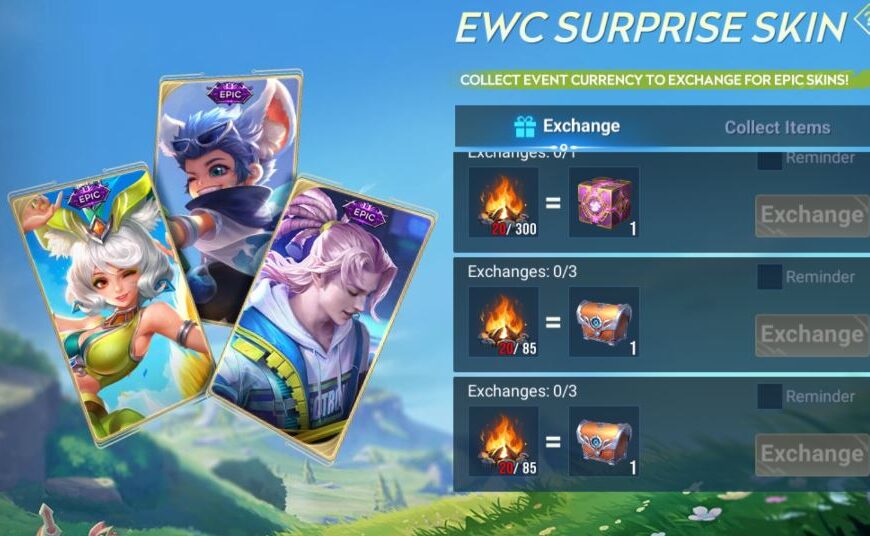 Event EWC Surprise Skin Honor of Kings Global