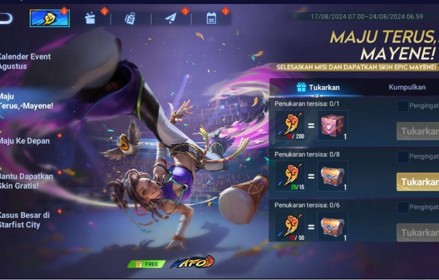 Event Skin Ascension Capoeirista Mayene Gratis HoK