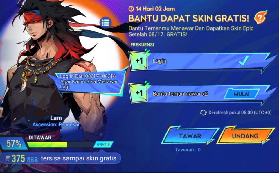 Cara Mendapatkan Skin Lam Ascension Gratis