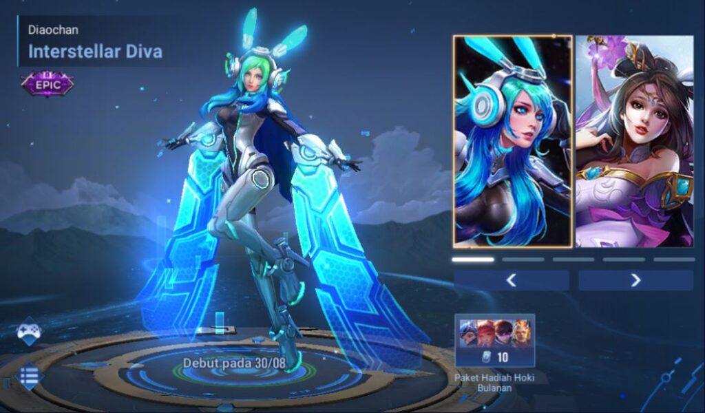 Skin Epic Diaochan Interstellar Diva