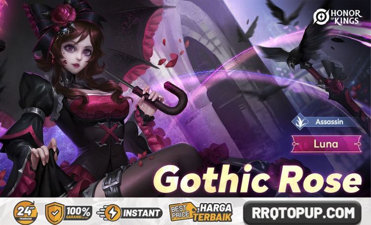 Skin Rare Gothic Rose Luna