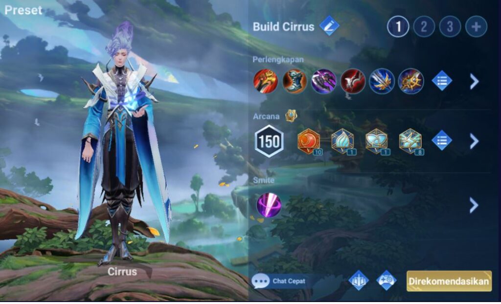 Set Build Cirrus Tersakit Honor of Kings