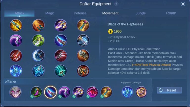 Build Dyrroth Tersakit 2025 Burst Damage Tinggi