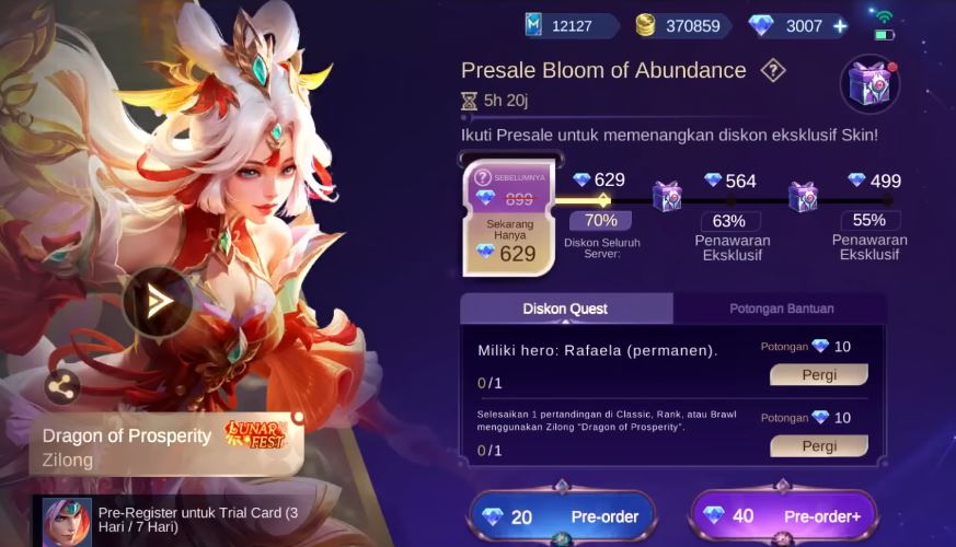 Event Presale Skin Bloom of Abundance