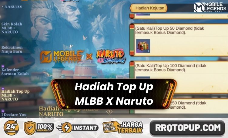 Hadiah Top Up MLBB X Naruto