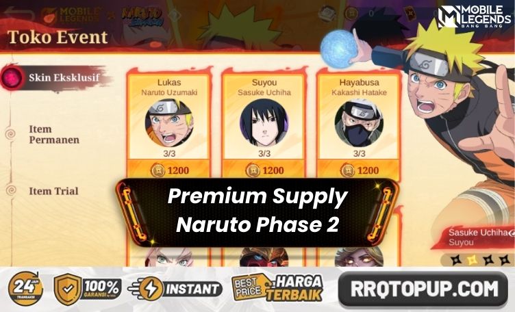 Premium Supply Naruto Phase 2 Mobile Legends