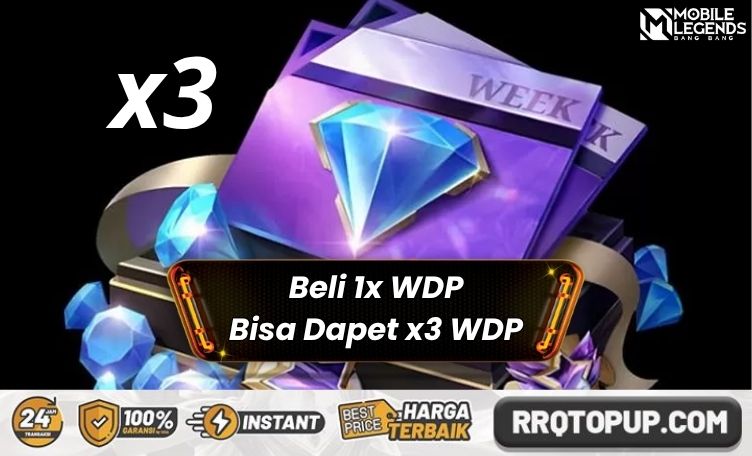 Beli 1x WDP Bisa Dapat x3 WDP RRQ Topup