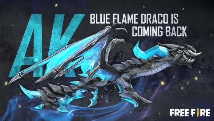 Free Fire, AK47 Blue Flame Draco