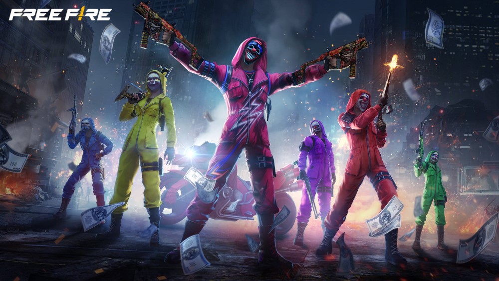 Free Fire, Criminal bundle firing guns