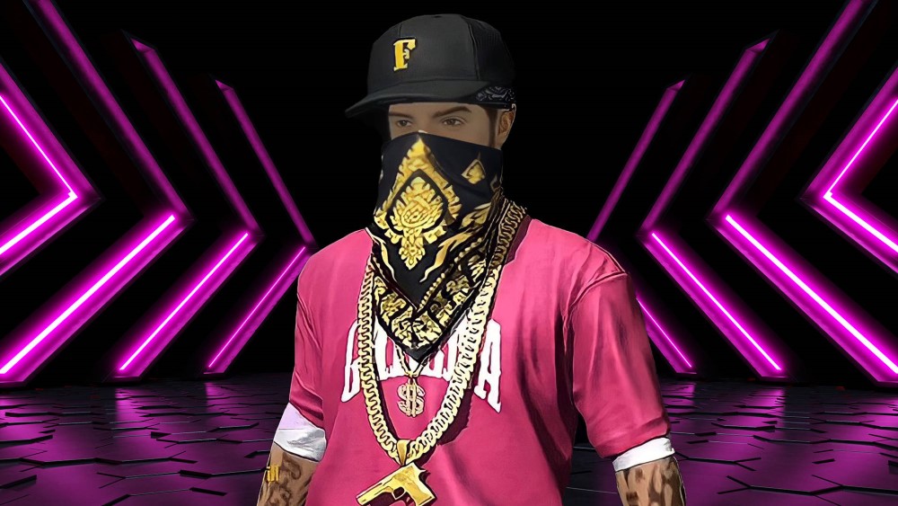 Free Fire, hip hop bundle neon pink
