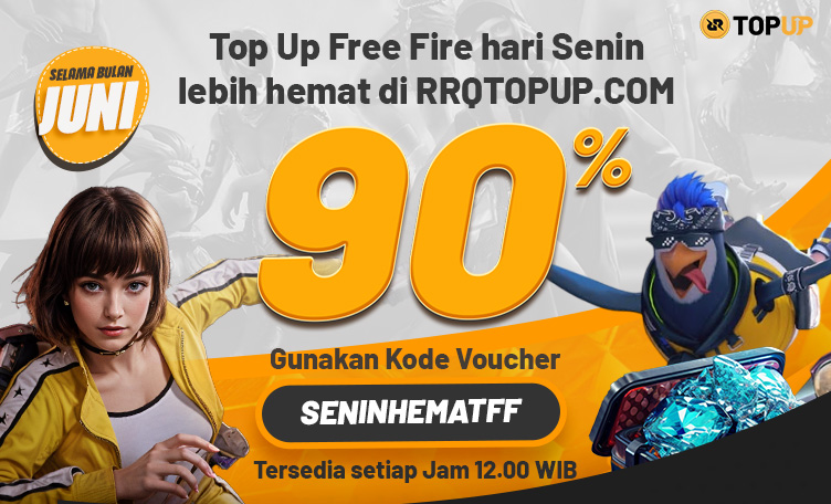 Promo Senin Hemat FF RRQ Topup