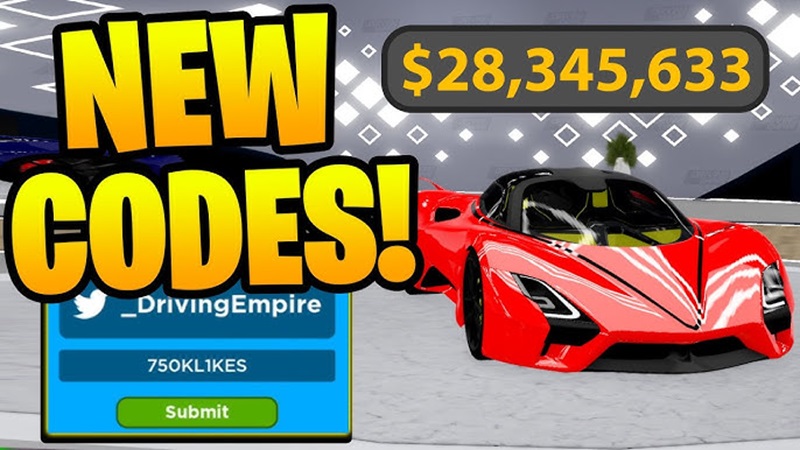 Code Driving Empire Roblox