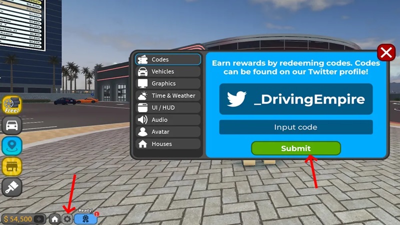 Code Driving Empire Roblox