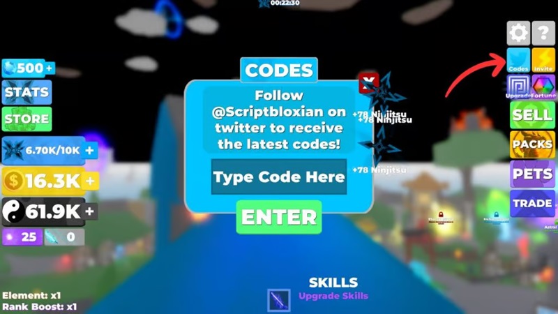 code ninja legends roblox