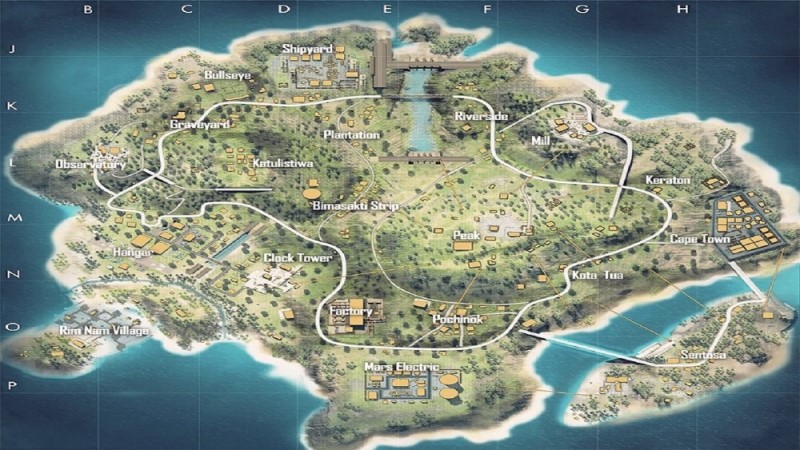 Map Bermuda, Free Fire