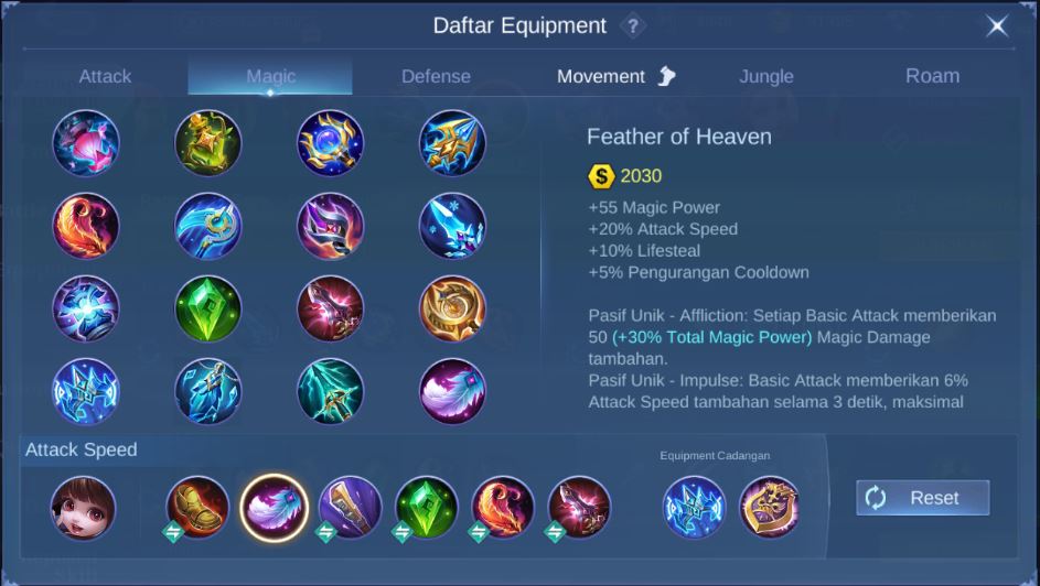 item chang'e attack speed