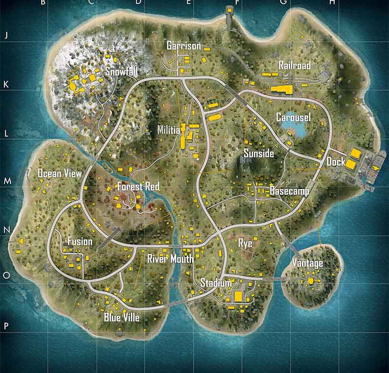 tempat aman di map alpine free fire