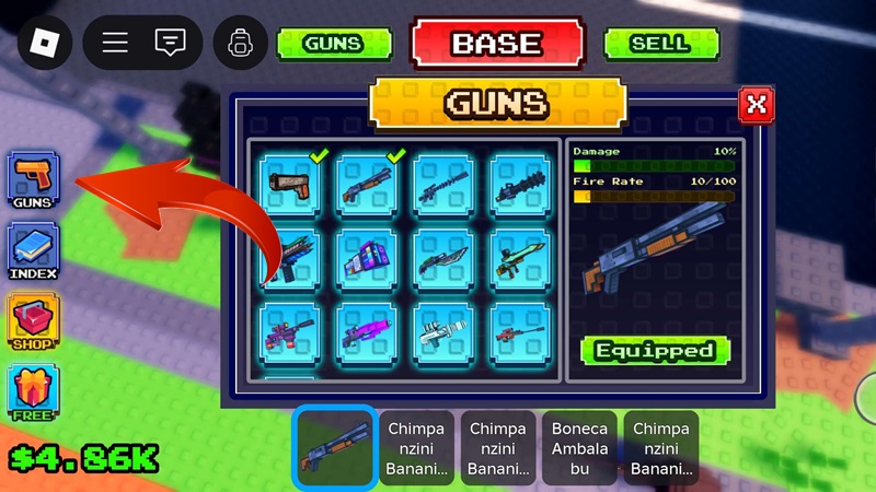 Shoot a Brainrot Farming