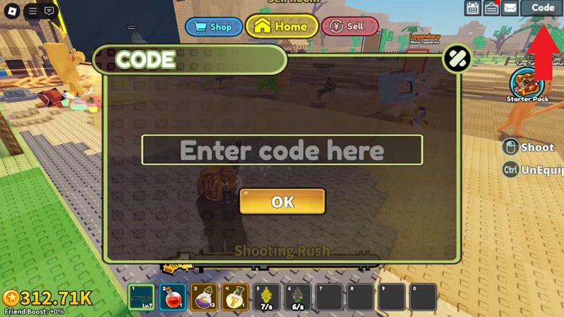 Code Shoot a Brainrot