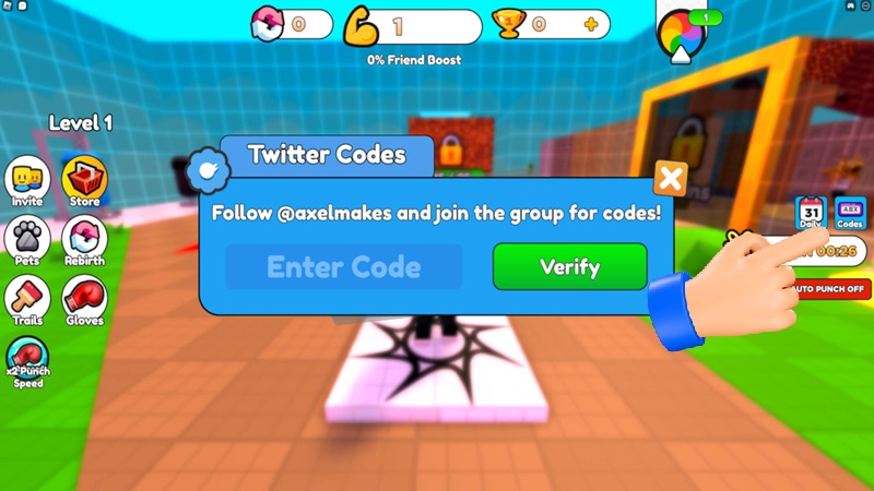 Redeem Code Punch Wall Roblox