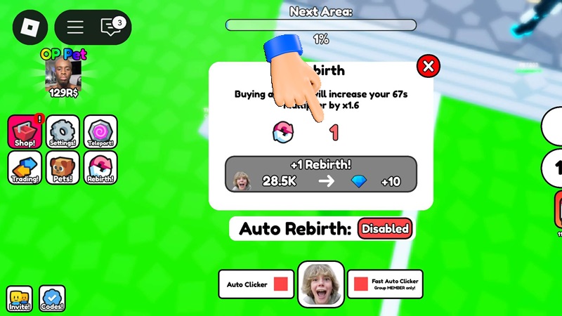 Panduan Rebirth 67 Clicker