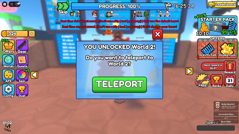 Skateboard Obby World Guide