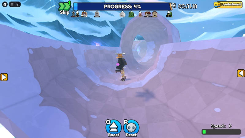 Skateboard Obby Speedrun