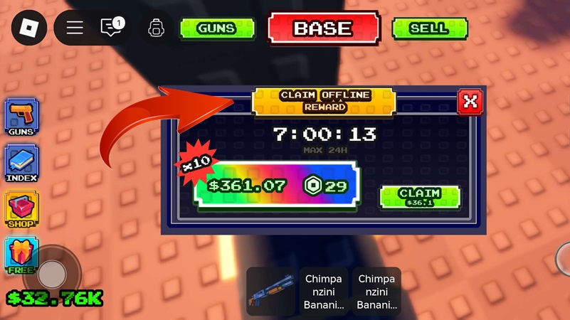 Shoot a Brainrot Farming