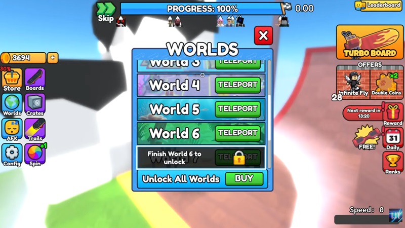 Skateboard Obby World Guide