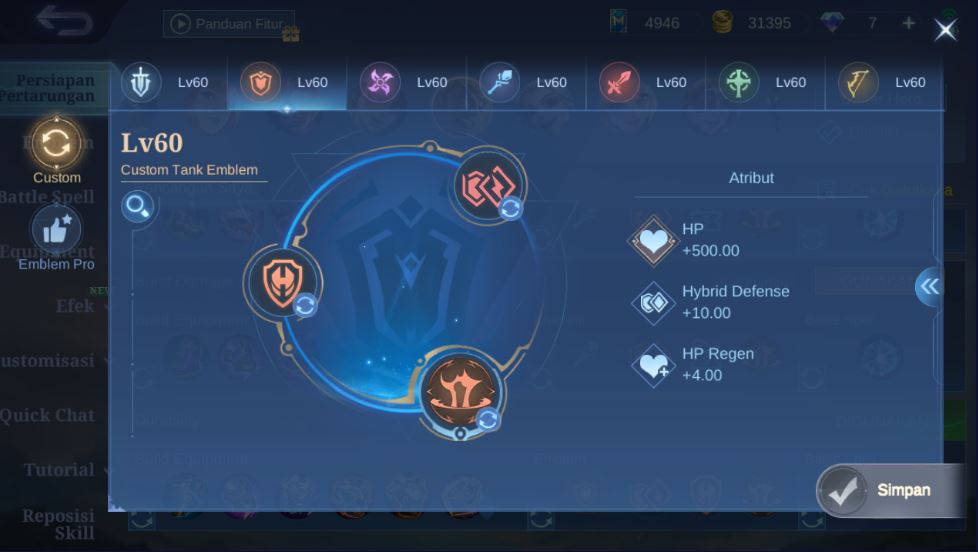 Emblem Gatotkaca Terkuat ML
