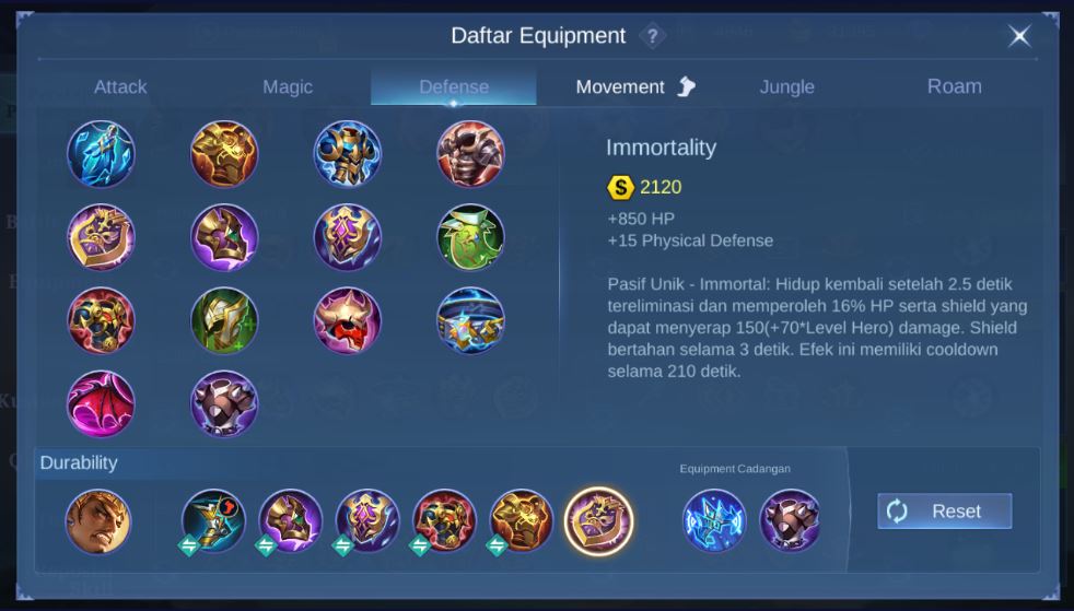 Item Gatotkaca Terkuat ML