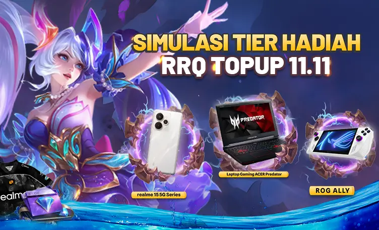 Simulasi Tier Hadiah RRQ Topup 11.11