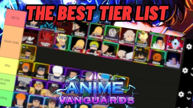 Tier List Unit Anime Vanguards
