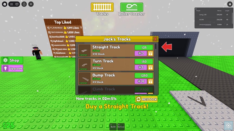 Tutorial Ekonomi Build a Roller Coaster