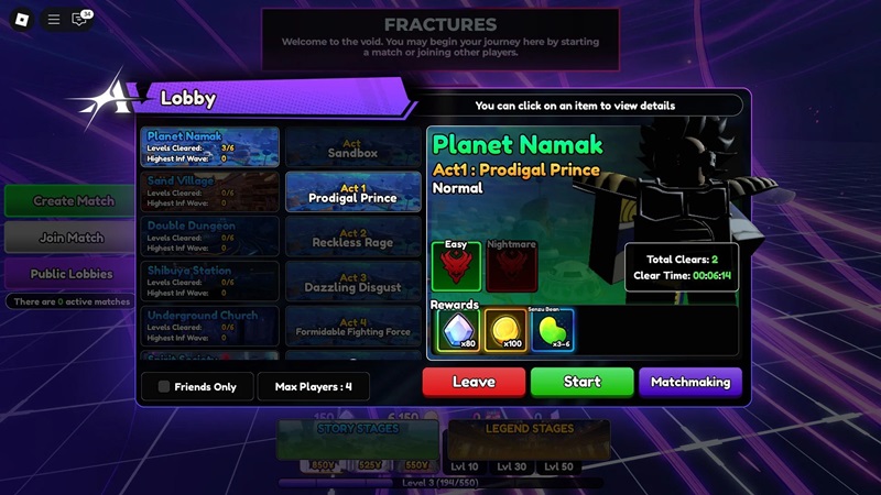 Farming Stage Anime Vanguards