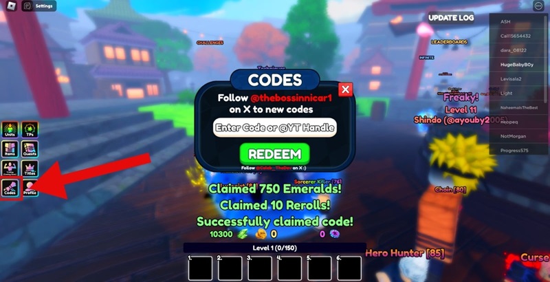 Code Anime Last Stand November