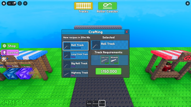 Dekorasi Build a Roller Coaster Roblox