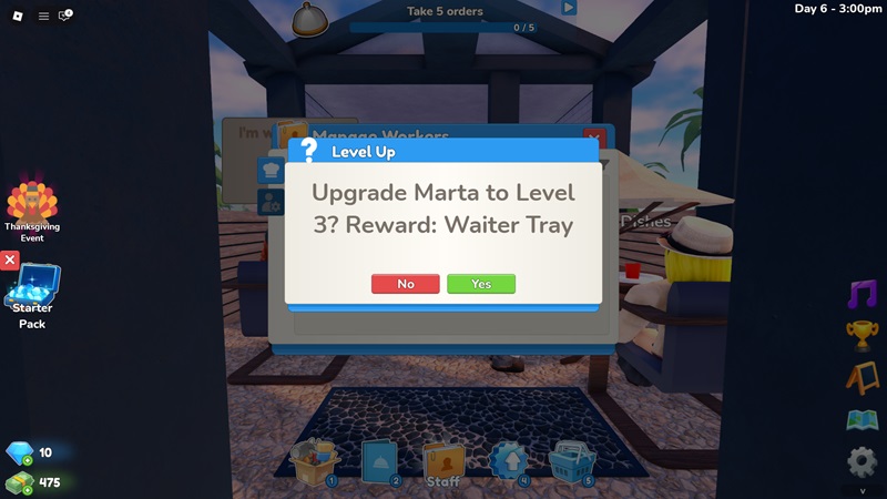 Staff Management Restaurant Tycoon 3