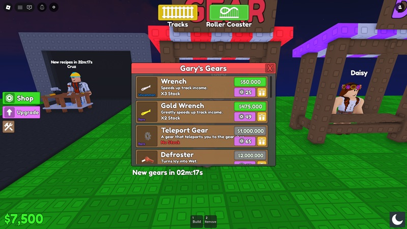 Dekorasi Build a Roller Coaster Roblox